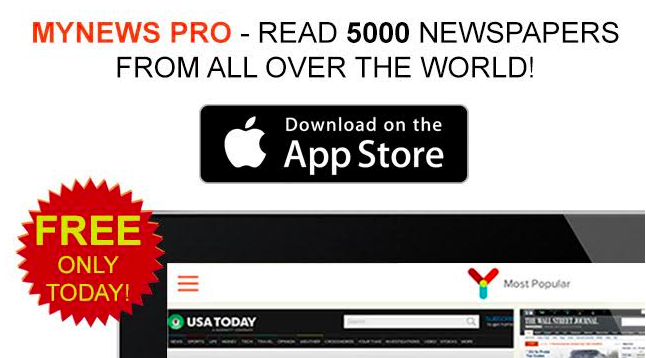 Special Offer: myNews Pro Free Only Today