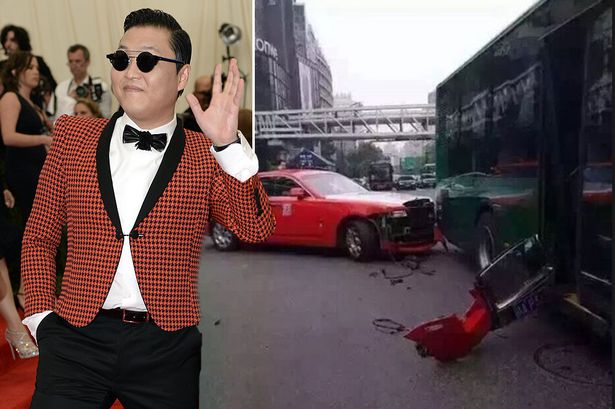The “Gangnam Style” singer Psy had a car accident 