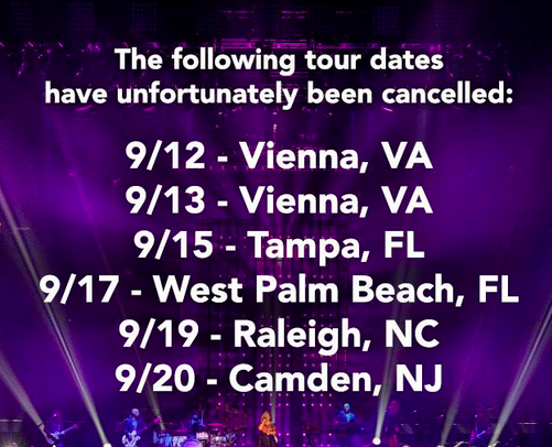 Bad news: Kelly Clarkson cancels tour dates